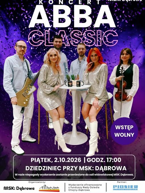 ABBA CLASSIC — koncert pod chmurką na Dąbrowie, 2 października