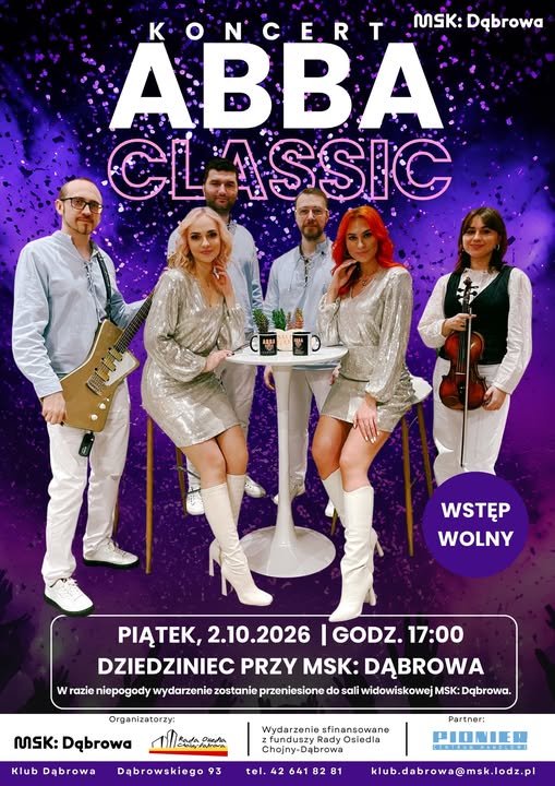 Plakat koncertu ABBA CLASSIC